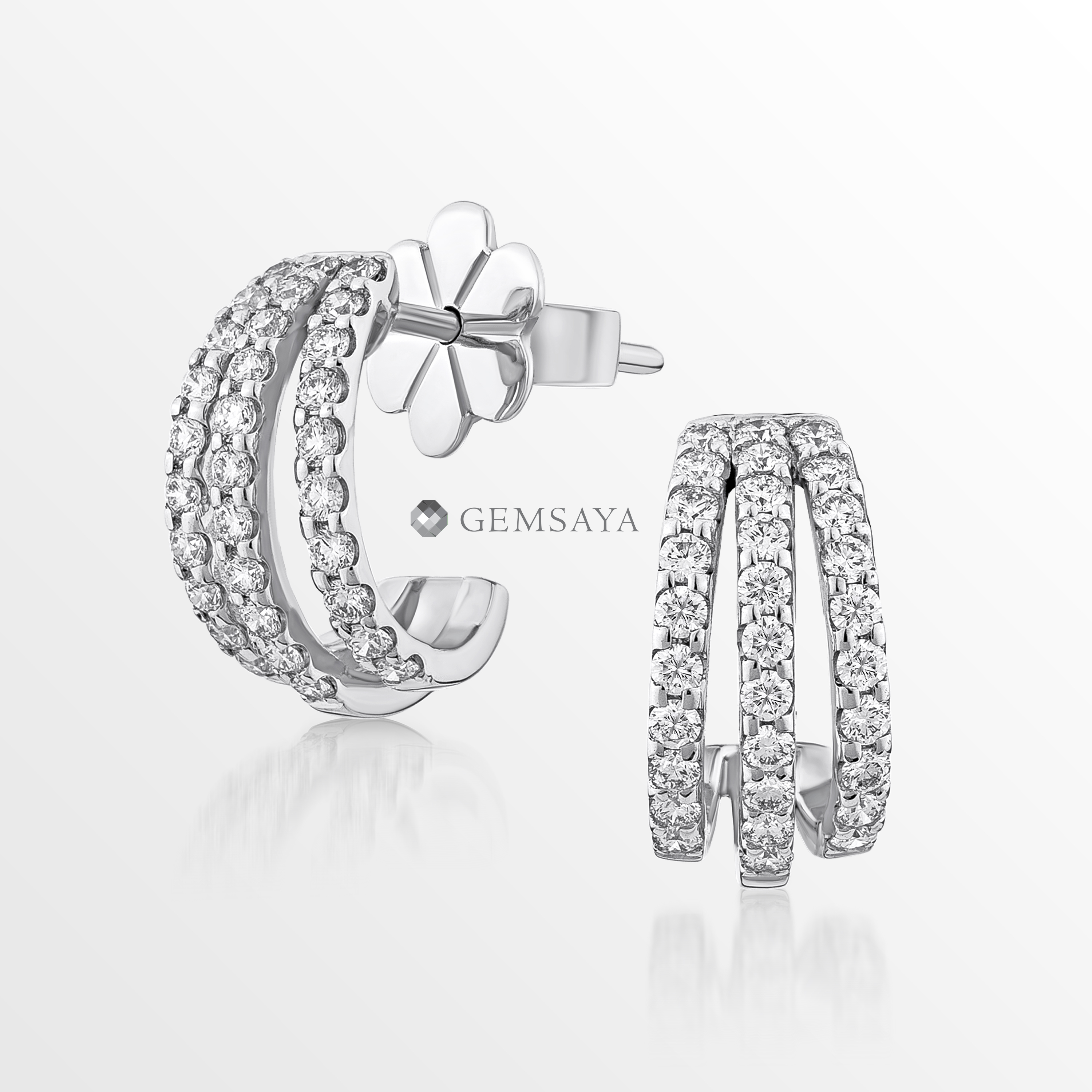 ต่างหูเพชร E1062